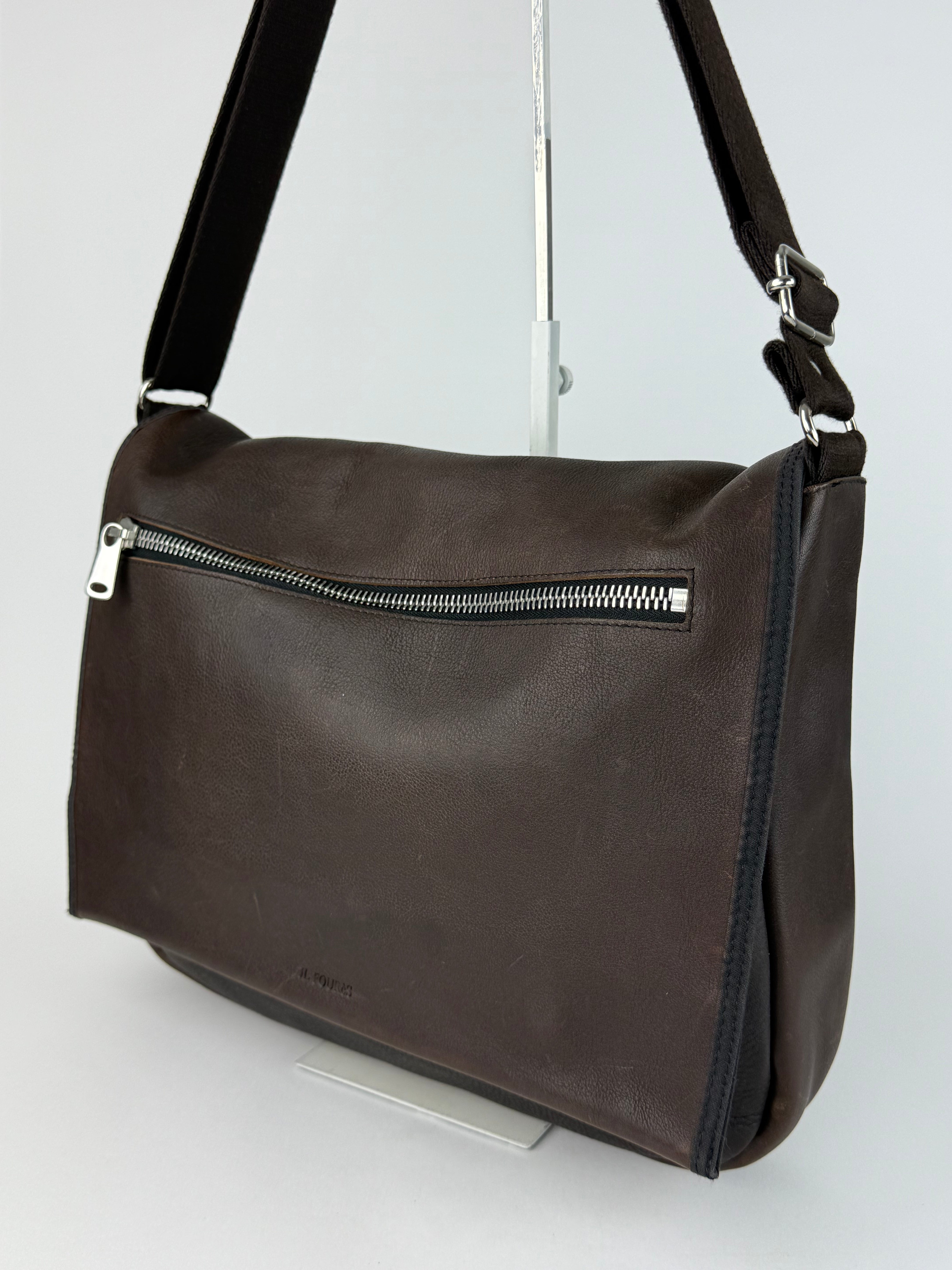 Les Ateliers Foures Route 81 Brown Flap Messenger - Big Bag NY