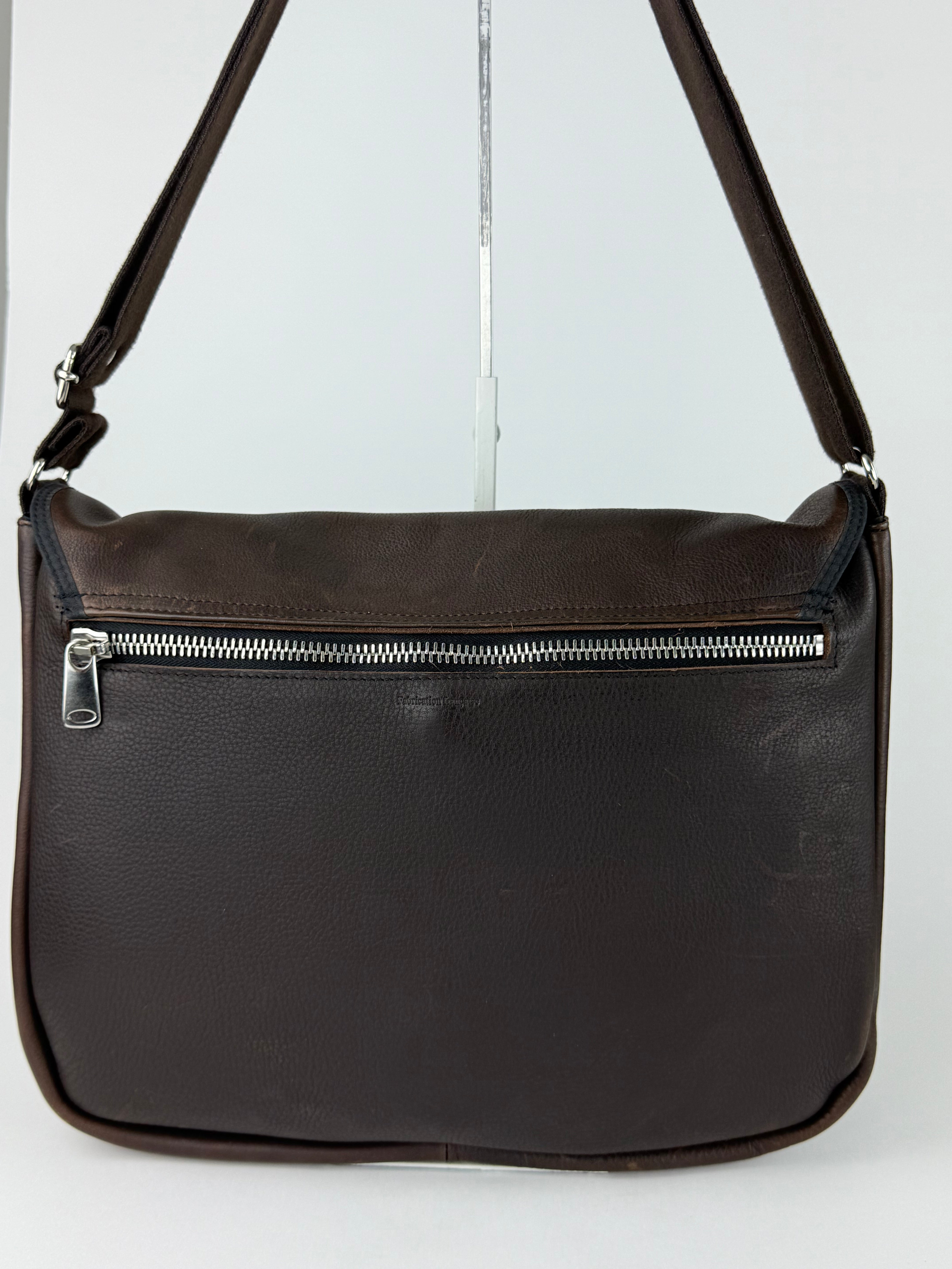Les Ateliers Foures Route 81 Brown Flap Messenger - Big Bag NY
