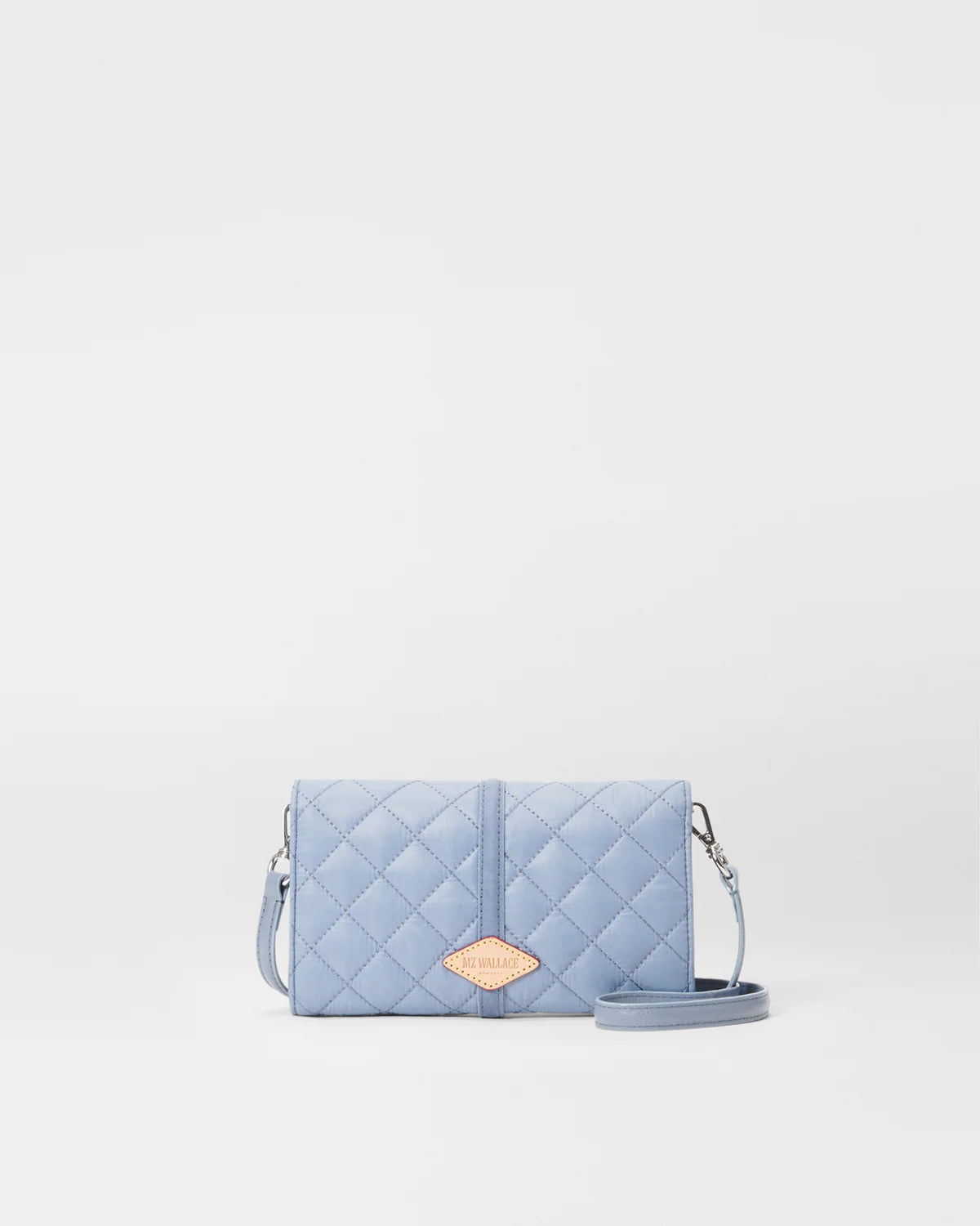 MZ WALLACE Astor Convertible Crossbody Bag Stone Blue - Big Bag NY