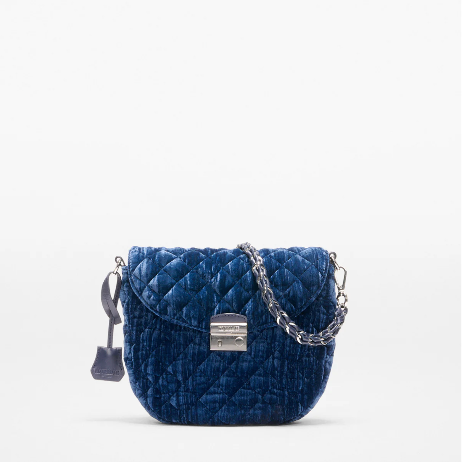 Crosby Lock Saddle Crossbody in Midnight Velvet – Big Bag Crosby Lock Saddle Crossbody in Midnight Velvet – Big Bag