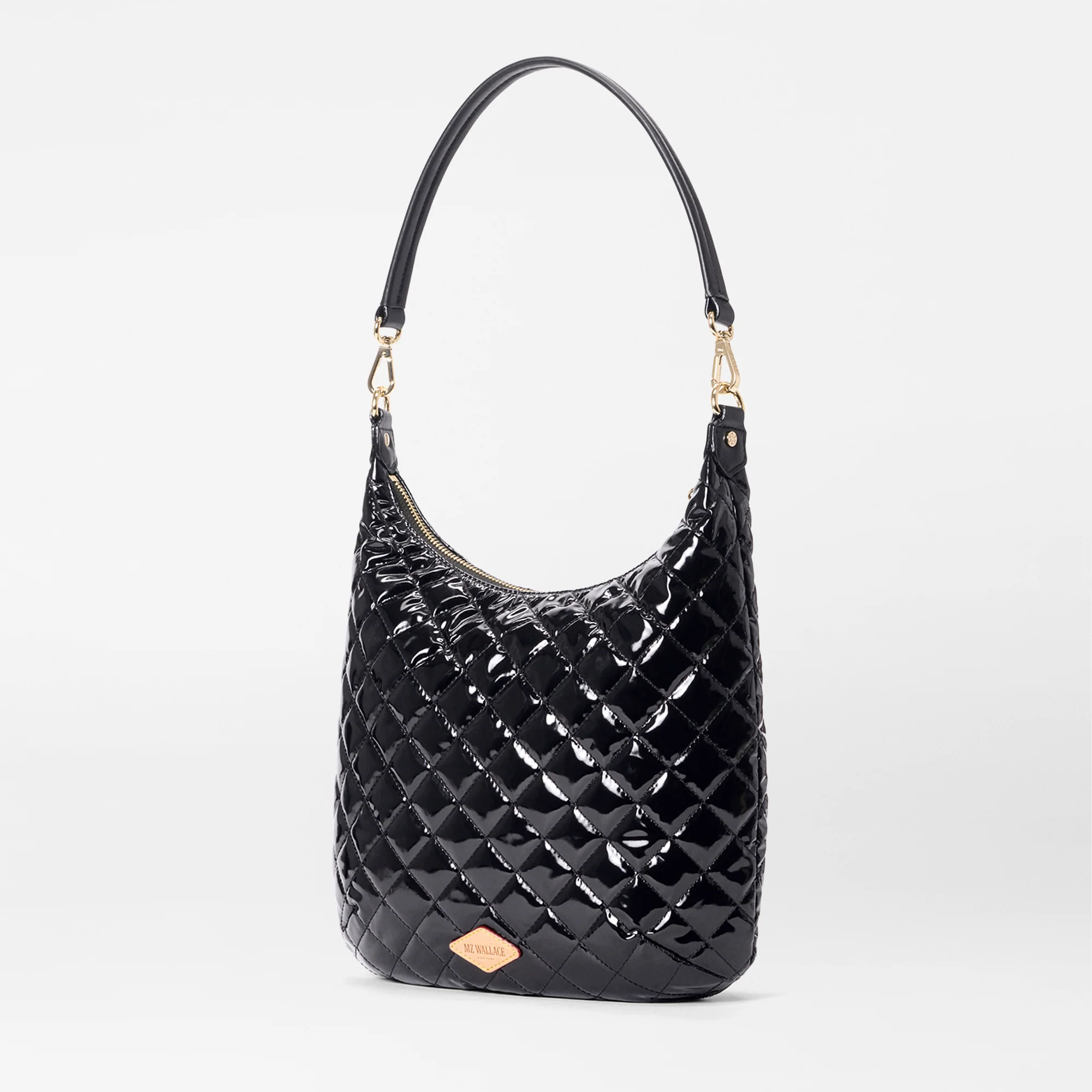MZ Wallace Crosby Sienna Black Lacquer - Big Bag NY