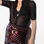 MZ Wallace Flat Crossbody Bordeaux Lacquer - Big Bag NY
