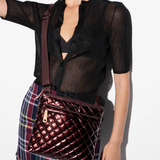 MZ Wallace Flat Crossbody Bordeaux Lacquer - Big Bag NY