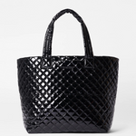 MZ Wallace Large Metro Tote Deluxe Black Lacquer - Big Bag NY