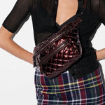 MZ Wallace Small Crosby Sling Bordeaux Lacquer - Big Bag NY