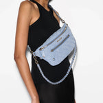 MZ Wallace Small Crosby Sling True Light Denim - Big Bag NY