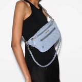 MZ Wallace Small Crosby Sling True Light Denim - Big Bag NY