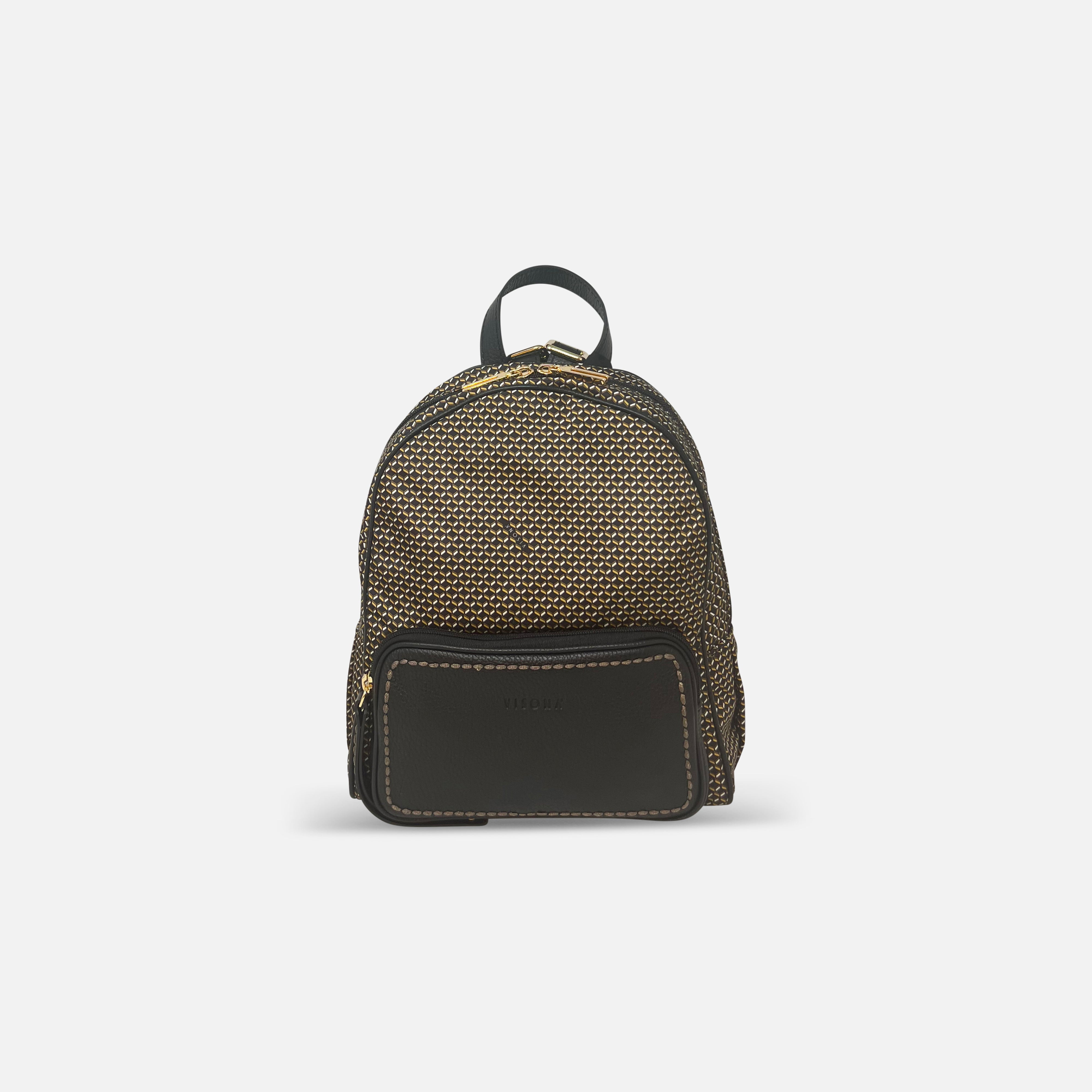 PLINIO by Visona Medium Backpack Nero - Big Bag NY
