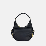 Plinio Visona CALLE Medium Hobo Bag with side Pockets Black Nero - Big Bag NY
