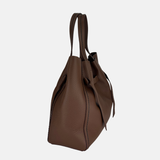Plinio Visona VITTORIA Queen Extra Large Leather Tote Walnut - Big Bag NY 1