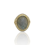 TAT2 Gold Labradorite FORTE Ring - Big Bag NY