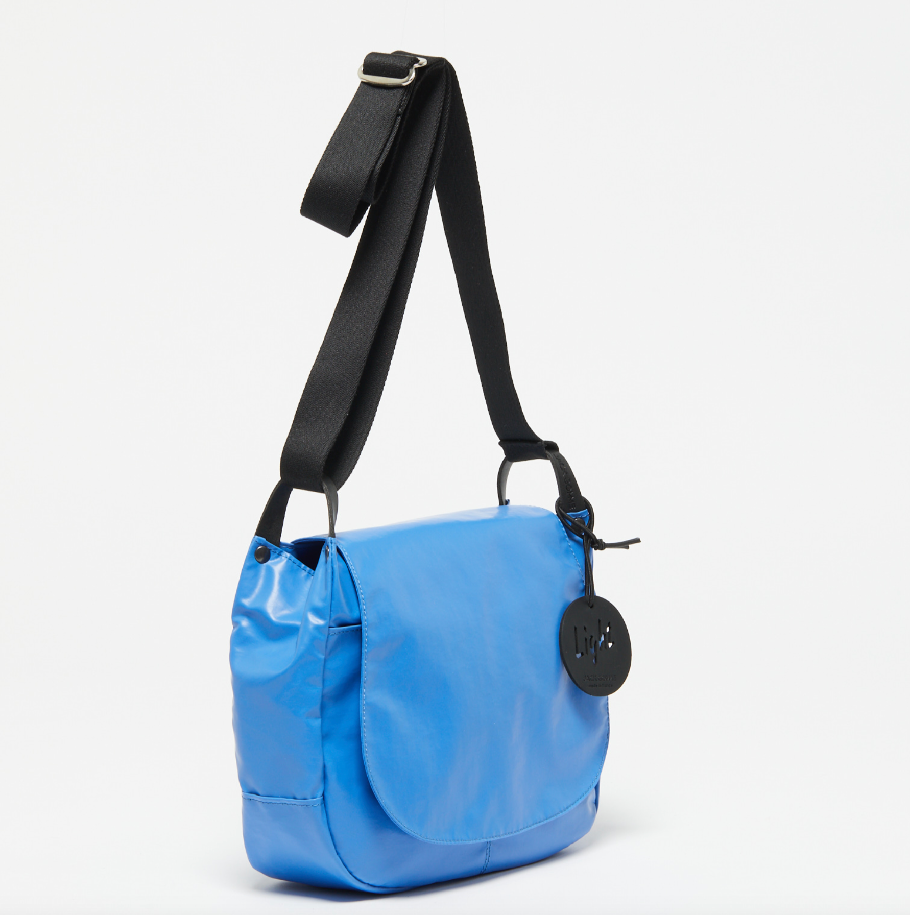 Jack Gomme Nico Light Flap Messenger Nico Sky Blue Bleu - Big Bag NY