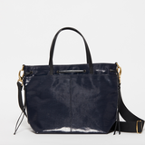 Jack Gomme EMY Tote Bag Coated Linen Deep Navy - Big Bag NY