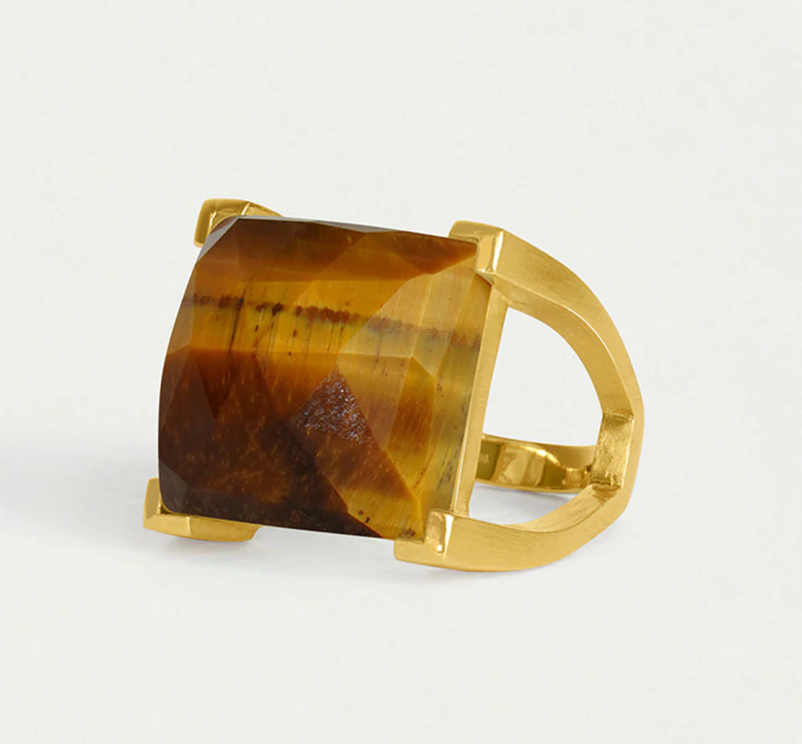 Dean Davidson Plaza Ring in Tiger's Eye - Big Bag NY