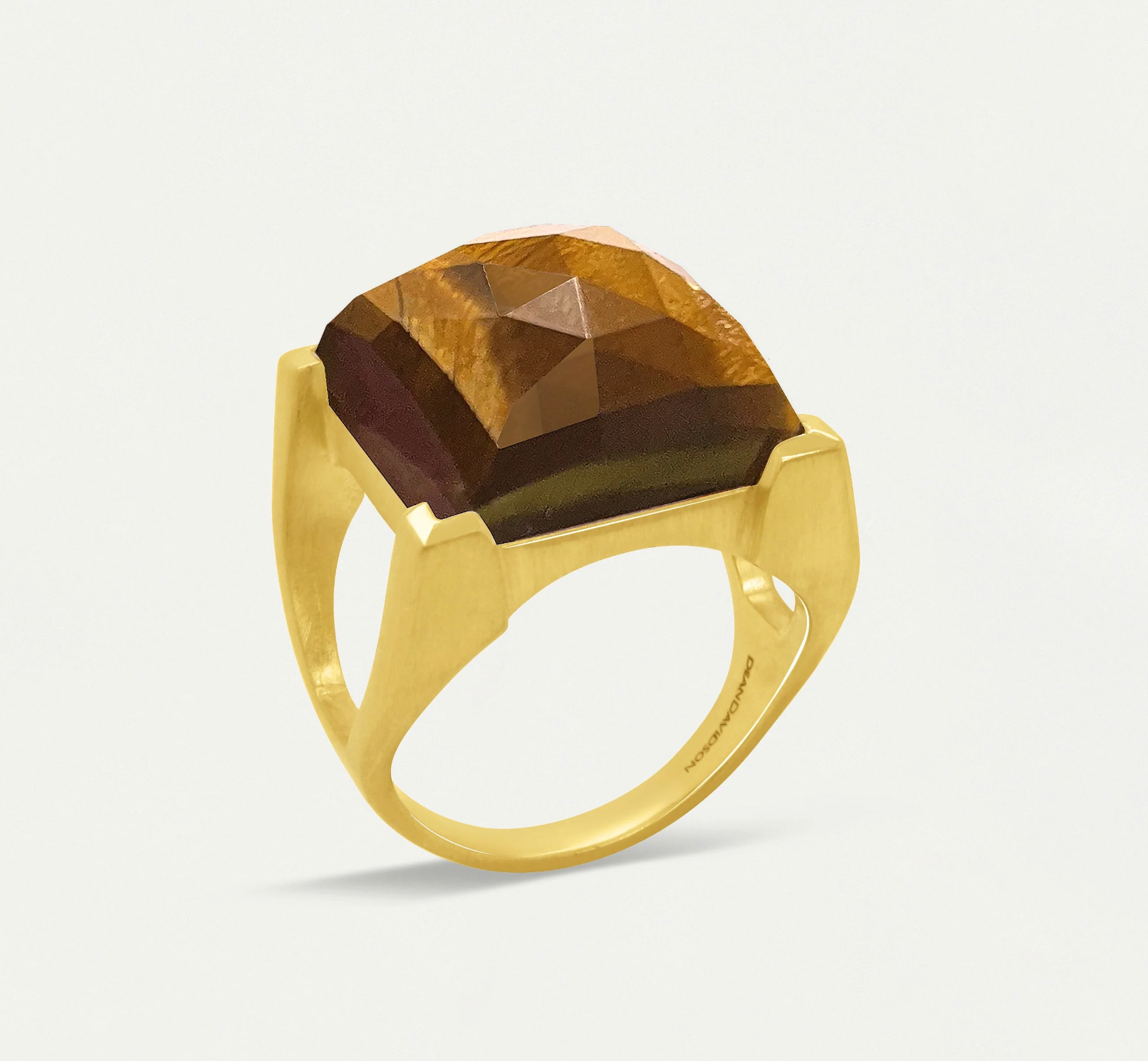 Dean Davidson Plaza Ring in Tiger's Eye - Big Bag NY