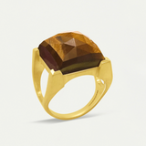Dean Davidson Plaza Ring in Tiger's Eye - Big Bag NY