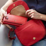 Red Tusk Siam Accordion Clutch Wallet - Big Bag NY