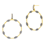 Freida Rothman Sparkling Open Hoop Earrings - Big Bag NY