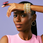 Freida Rothman Sparkling Open Hoop Earrings - Big Bag NY