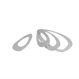 XL Menhir Silver Earrings