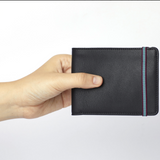 Black Minimalist Wallet With 8 credit cards