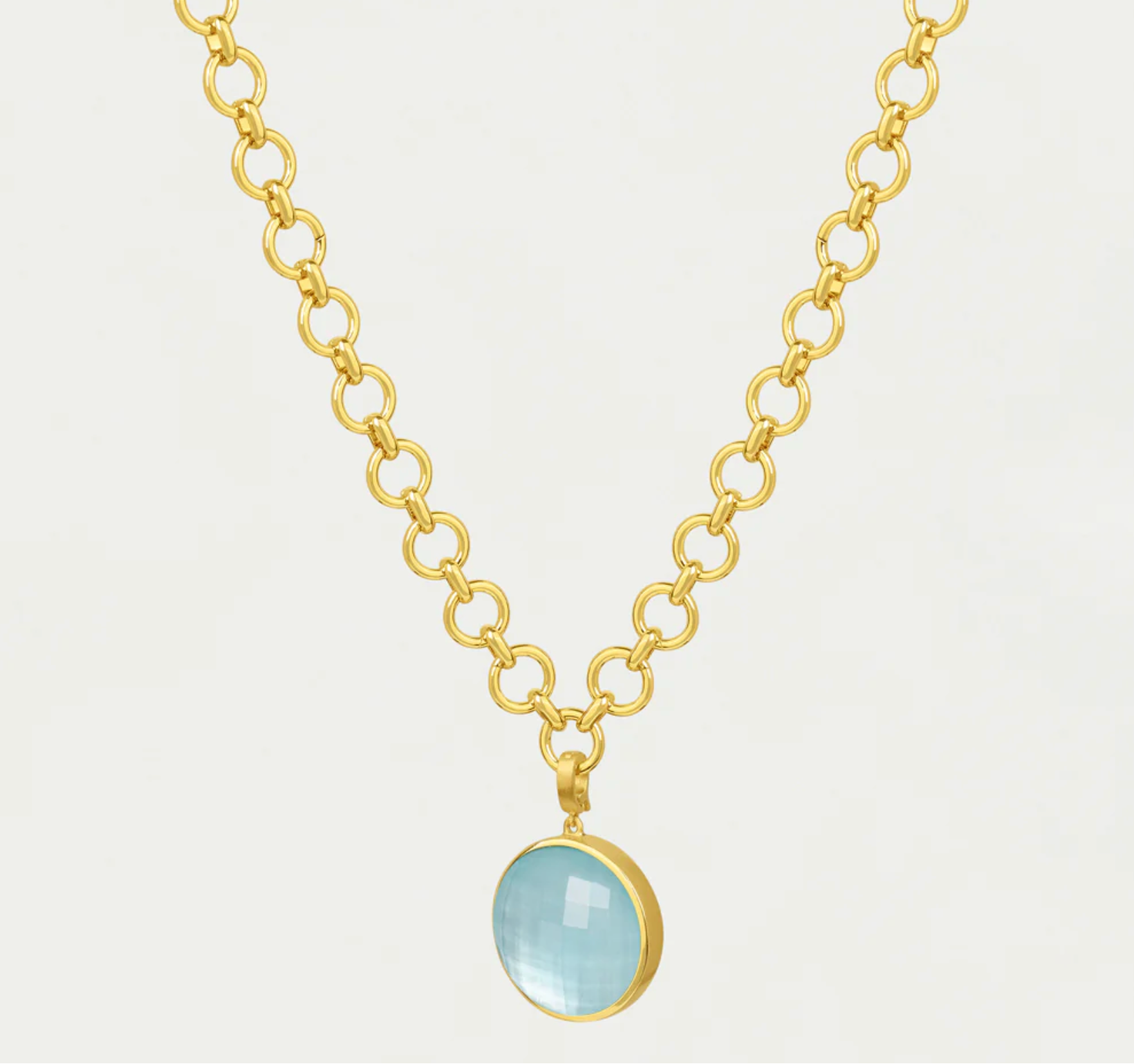 Dean Davidson New Signature Collar Necklace in Iridescent Sky Blue - Big Bag NY