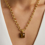 Dean Davidson Nomad Tiger's Eye Statement Collar - Big Bag NY