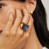 Plaza Ring in Labradorite