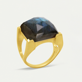 Plaza Ring in Labradorite