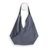 InZu Bevel Tote in Black and Grey Lines - Big Bag NY