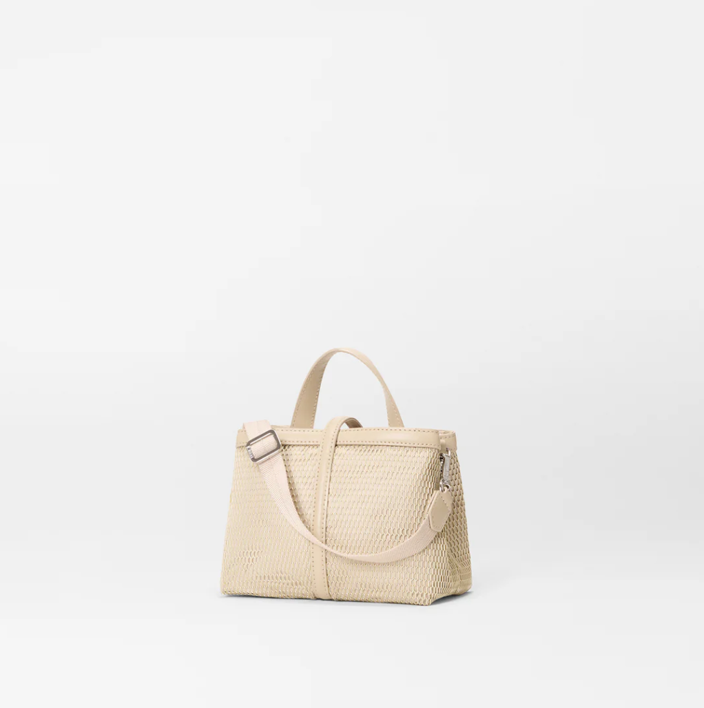 MZ WALLACE Mini Astor Top Handle Bag Buff Mesh- Big Bag NY
