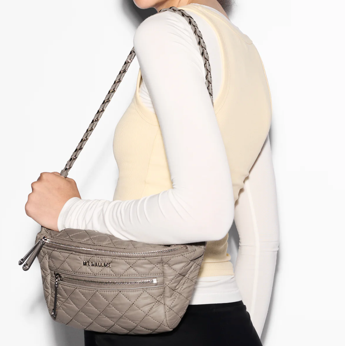 MZ Wallace Small Crosby Sling Morning Dove - Big Bag NY