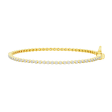 Signature Bezel Pave Hinge Bangle Gold - Big Bag NY