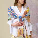 Storiatipic Alize Linen Scarf Indigo - Big Bag NY