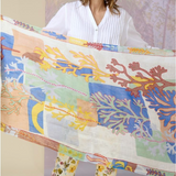 Storiatipic Alize Linen Scarf Indigo - Big Bag NY