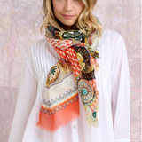 Storiatipic Athena Linen Scarf Rouge - Big Bag NY
