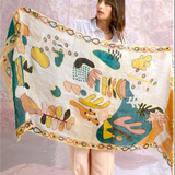 Storiatipic Blanca Linen Scarf Canard - Big Bag NY