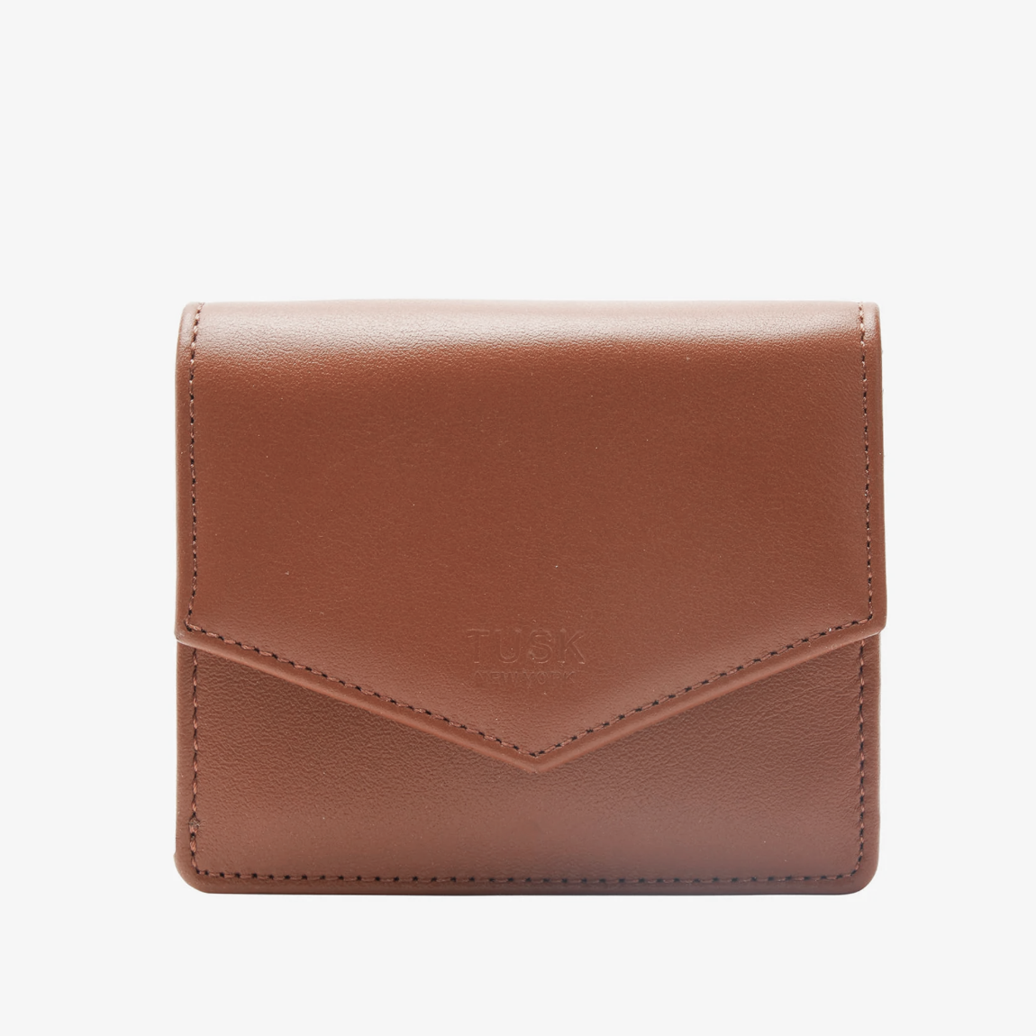Joy Gusseted French Wallet Brown- Big Bag NY