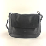Ultrasmooth Calfskin Multi Compartment Shoulder Bag Black - Big Bag NY