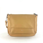 Ultrasmooth Calfskin Multi Compartment Shoulder Bag Camel - Big Bag NY