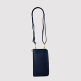 Rossi Leather Phone Holder Crossbody with Wallet Compartment - Big Bag NY