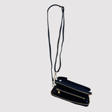 Rossi Leather Phone Holder Crossbody with Wallet Compartment - Big Bag NY