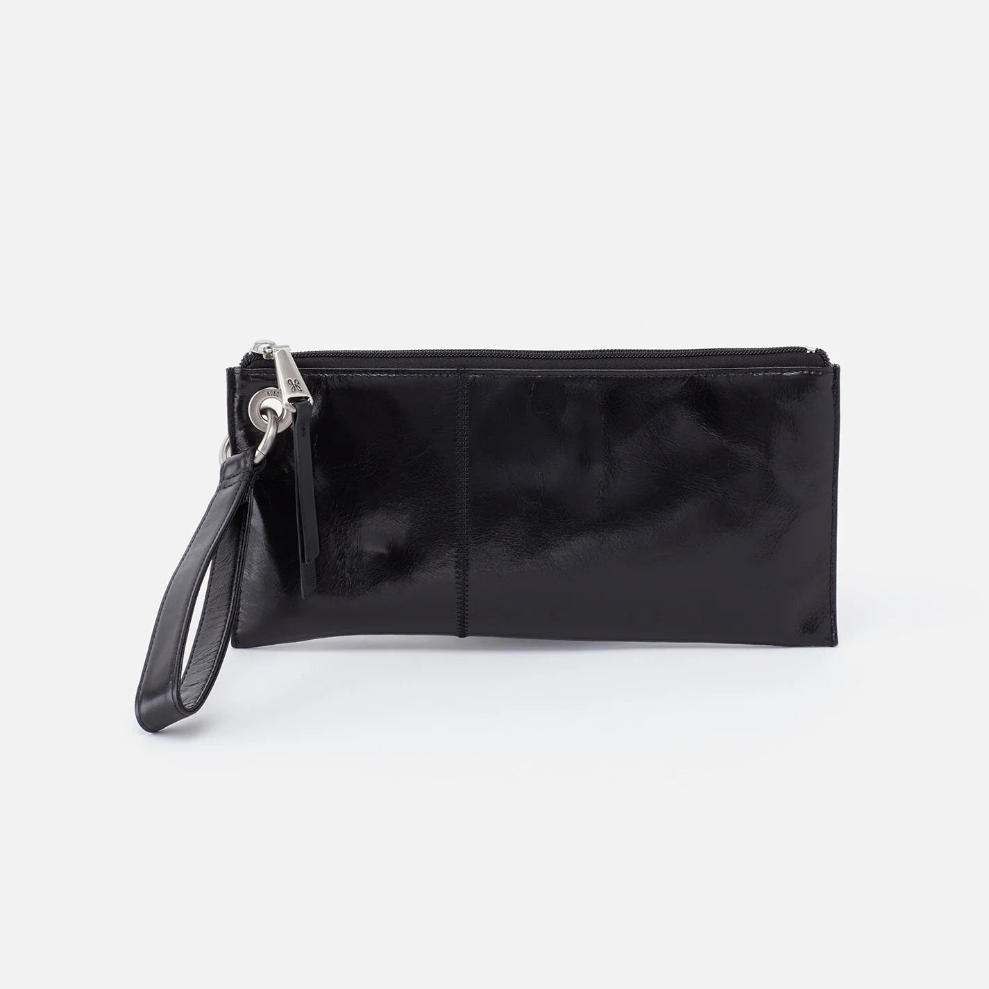 Hobo Vida Wristlet in Polished Leather Black - Big Bag NY