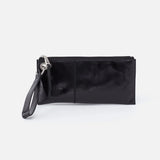 Hobo Vida Wristlet in Polished Leather Black - Big Bag NY