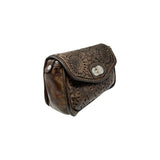 VLD ROSONE Perforated Leather Bag in Cocoa