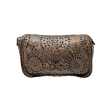 VLD ROSONE Perforated Leather Bag in Cocoa