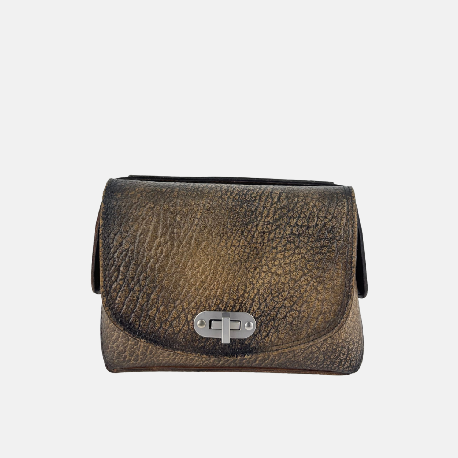 VLD PARTY SCRATCH Small Turnlock Bag in Coffee - Big Bag NY 1