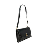 Turn Lock Clutch in Black Patent