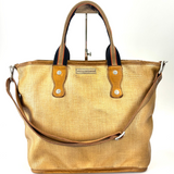 Vive La Difference BASKET STRAW Contrast Handle Large Raffia Tote - Big Bag NY 1