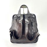 Vive La Difference FREELANCE DOTS Leather Backpack Ebano - Big Bag NY 1